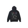 Puma Cartoon Print Thick Hooded Pullover Sweatshirt Men Tops Black 531429-01