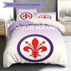 Custom Name,ACF Fiorentina Pattern Bedding Home Decoration Birthday Gift ( 1 Duvet Cover + 2 Pillowcase, Without Core),fan Merchandise.