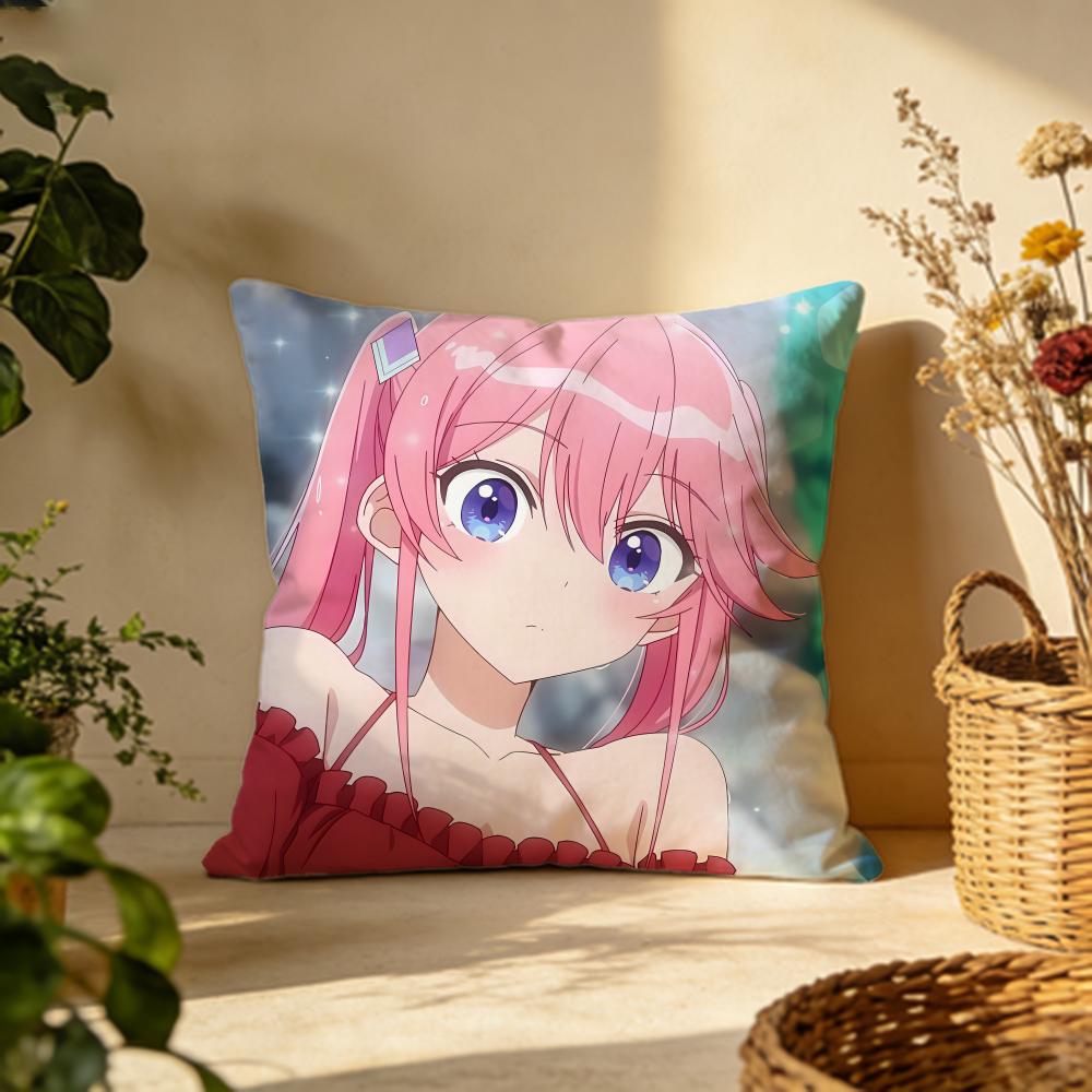Stylish Sshiunji ke no Kodomo tachied Cushion Cover Versatile DoubleSided Pillow Case Fit for Sofa Bed Car  Daily Decor