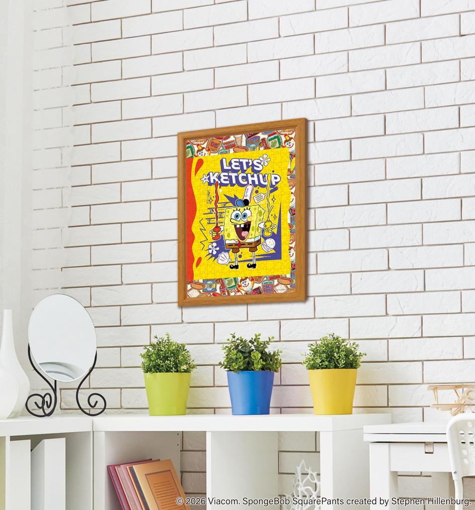 APPLEONE Jigsaw Puzzle KETCHUP 300 Made in 38 x 26 SpongeBob 300-397 LET'S (Let's Ketchup) pieces, Japan, cm,