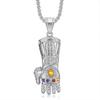 Europe, America, Hip Hop, Accessories, Gold Plated Diamonds, Avengers Thanos Gloves, Pendants, Necklaces