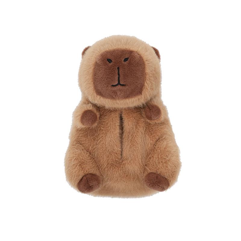 Auto Taschentuchbox Plüsch mit Reißverschluss Cartoon Niedlich Capybara Taschentuchbox Automobil Weichgewebe Spender Papierverpackung Etui Serviettenbeutel