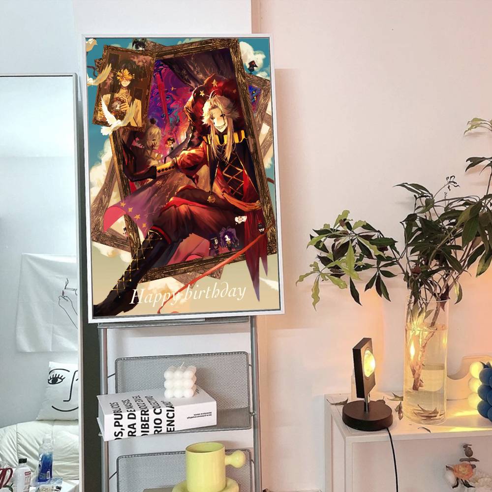 F-Freak P-Pierrots Circo Whitepaper Poster Carta Impermeabile Adesivo Caffetteria Bar Estetica Arte Pittura Murale