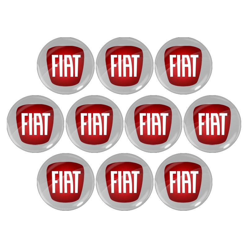 2/5/10Pcs 14mm Car Key Sticker Logo 3D Metal Emblem Car Accessories for FIAT Abbas 500 Grande Stilo Freemont Punto Astra Bravo Ducato