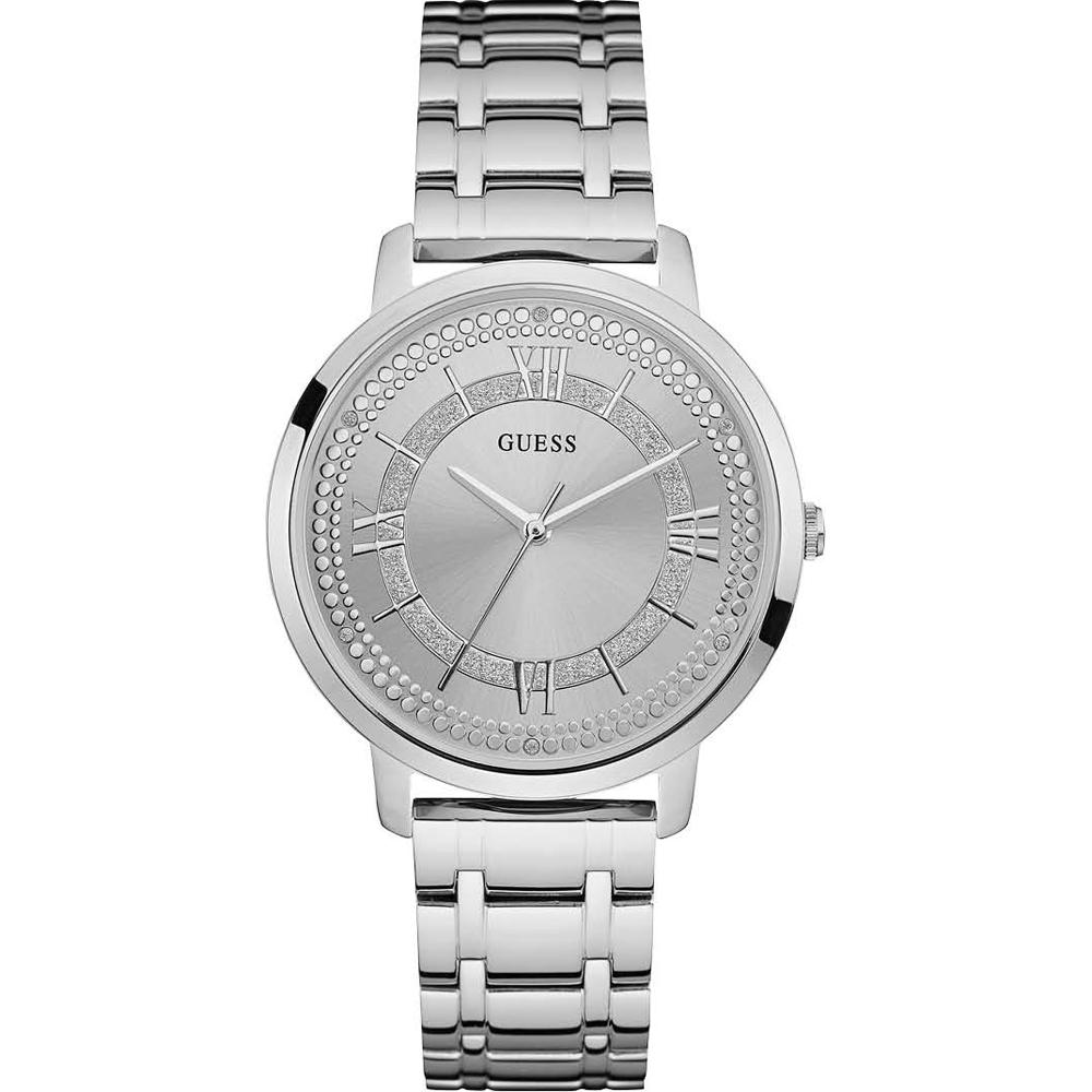 GUESS Montauk Silver Metal Ladies Quartz Watch W0933L1 серебряный