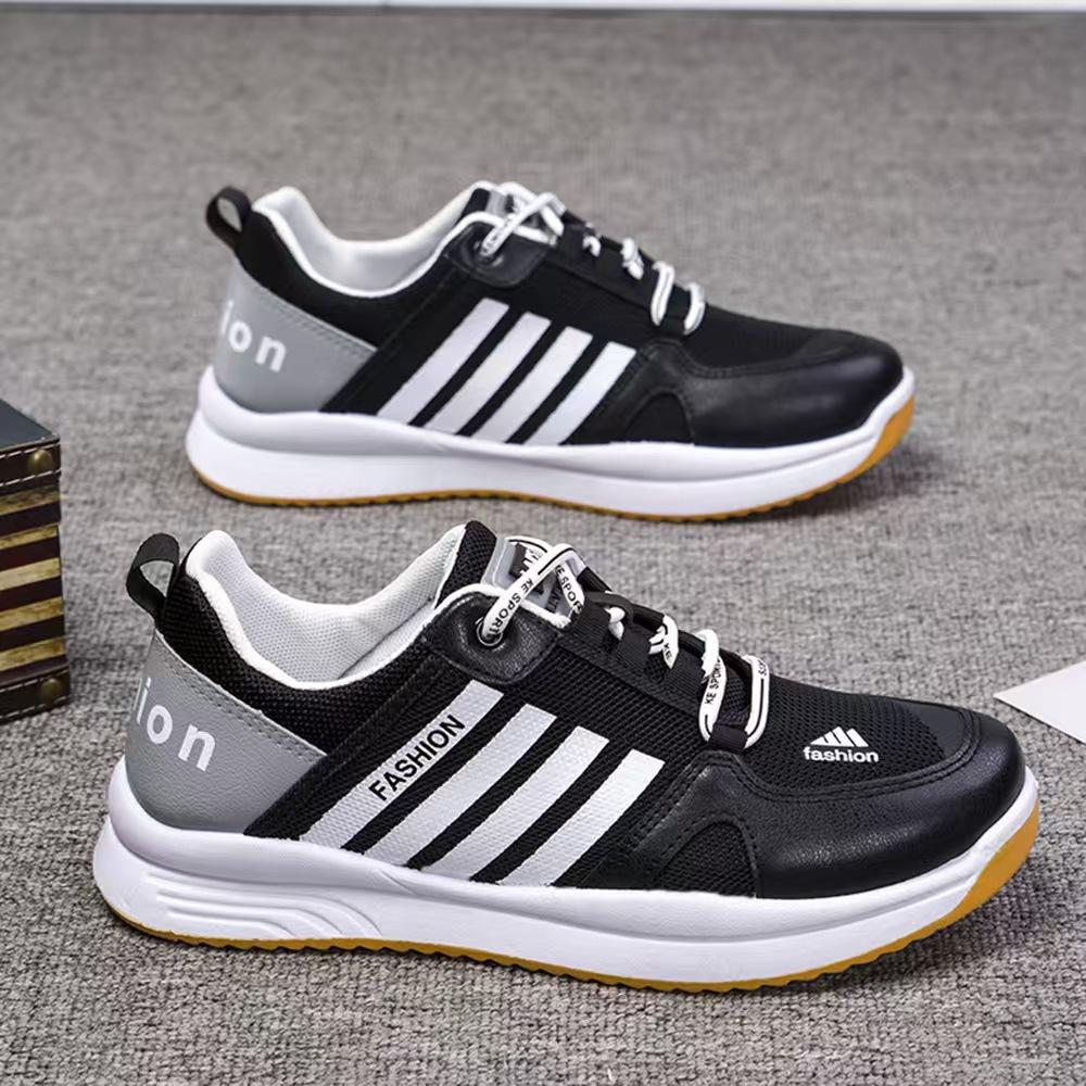 Men's Shoes New Breathable Sports Shoes Casual Travel Versatile Trendy Lightweight Soft Sole College Students' Shoes