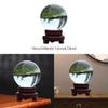 Clear glass ball with wooden stand, modern collection, good luck charm