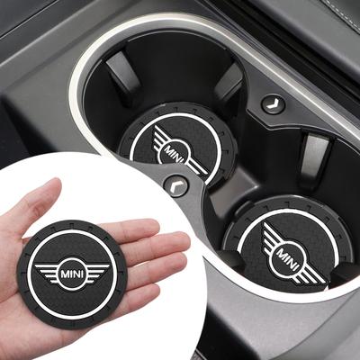 Sous-verres de voiture Antidérapants Tasse à eau Tapis Antidérapant Pour MINI Cooper JCW R55 R56 F55 F56 R57 R58 R59 R60 R61 Accessoires Intérieurs