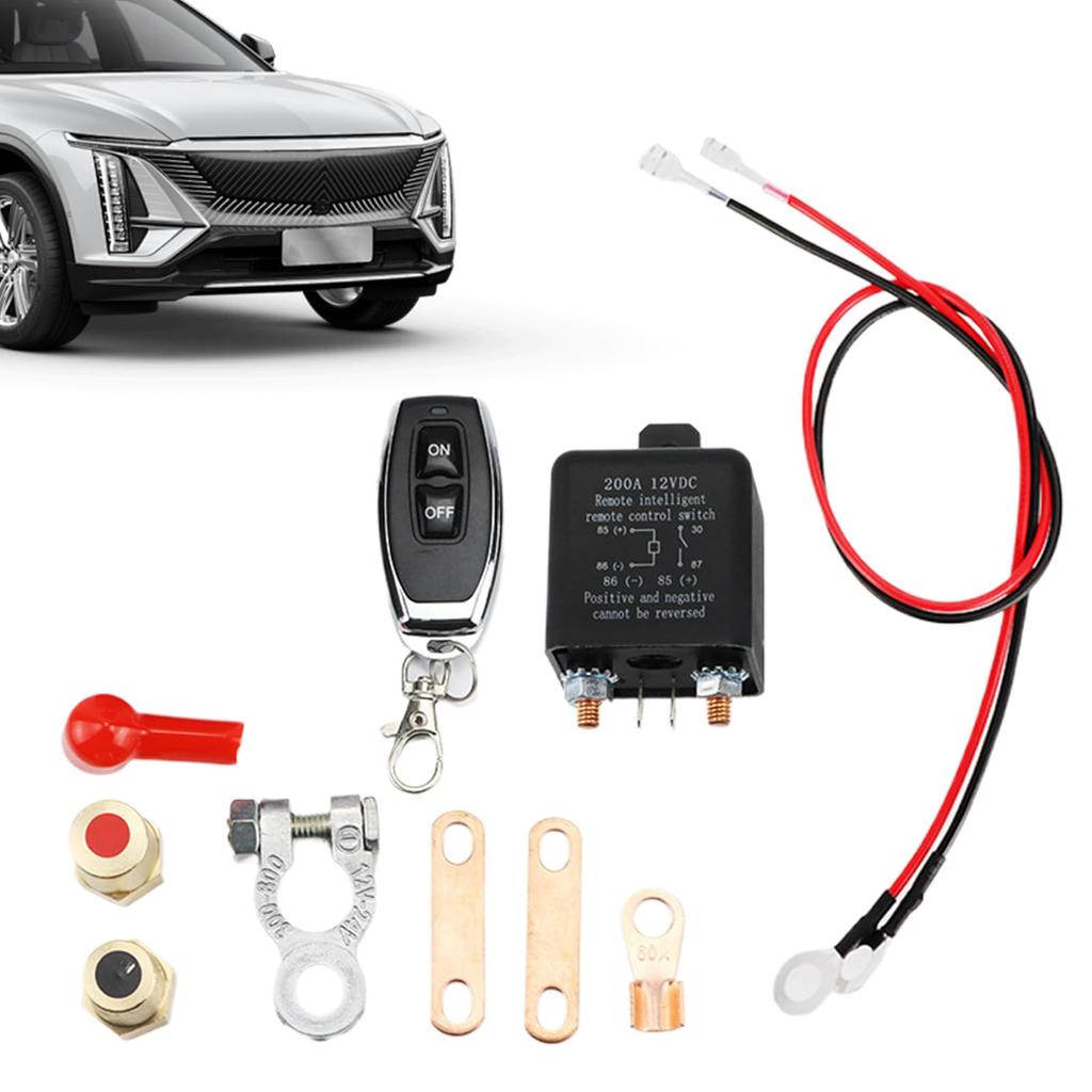Remote Control Shut-off Switch, 200A, Car Intelligent Power Off, Low Voltage Auto