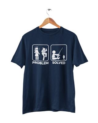 Funny Fishing T Shirt Problem Solved Sizes Small - 6XL Gift for Fisherman