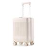 16-Inch Leather Carry-On Suitcase with Universal Wheels - Trolley Case for Men and Women