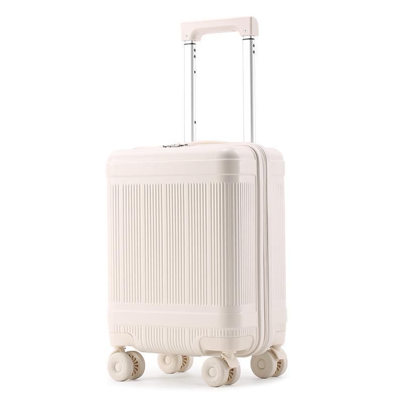 16-Inch Leather Carry-On Suitcase with Universal Wheels - Trolley Case for Men and Women