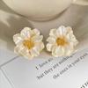 Irregular Flower Earrings Exquisite Petals Earrings Fashion Camellia Earrings  For Women Girls