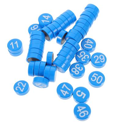 FRCOLOR 50 Pieces Number Magnets, Strong Refrigerator Magnets, Educational Number Stickers, Learning Supplies, Home Decor, 2x2cm