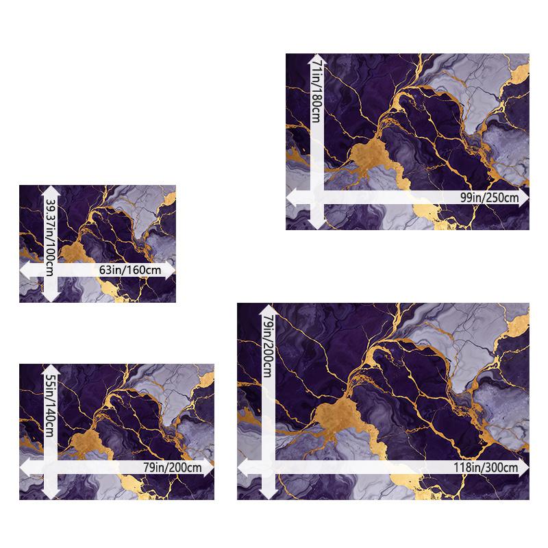 Purple Marble Area Rug, Machine Washable Design, Versatile Indoor Outdoor Carpet, Stylish Home Decor, Non Slip Floor Mat