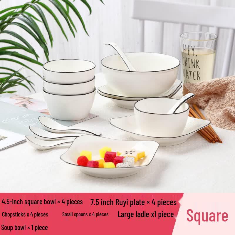 Chinese Style Ceramic Dinnerware Set