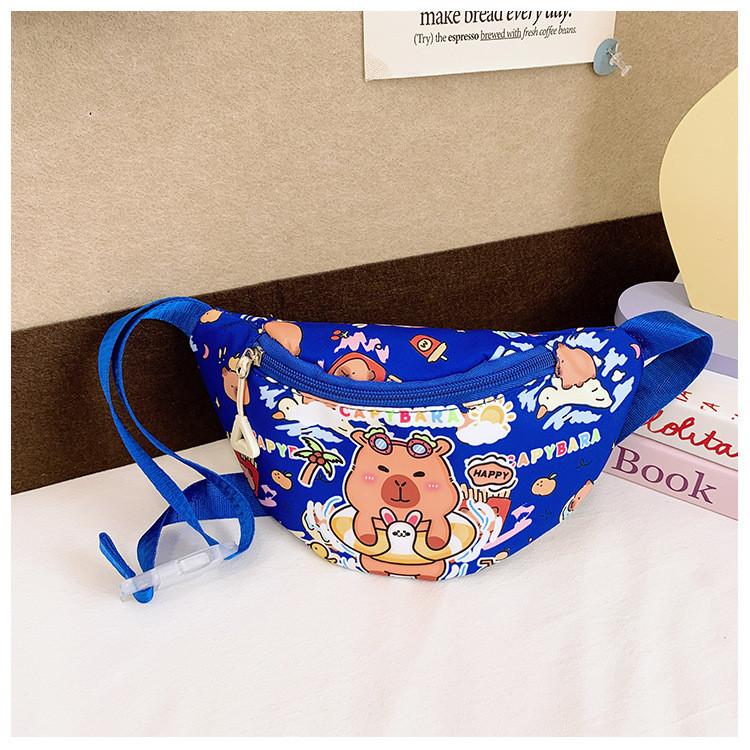 Capybara Crossbody Printed Bags Children Cartoon Outdoor Leisure Waist Pack