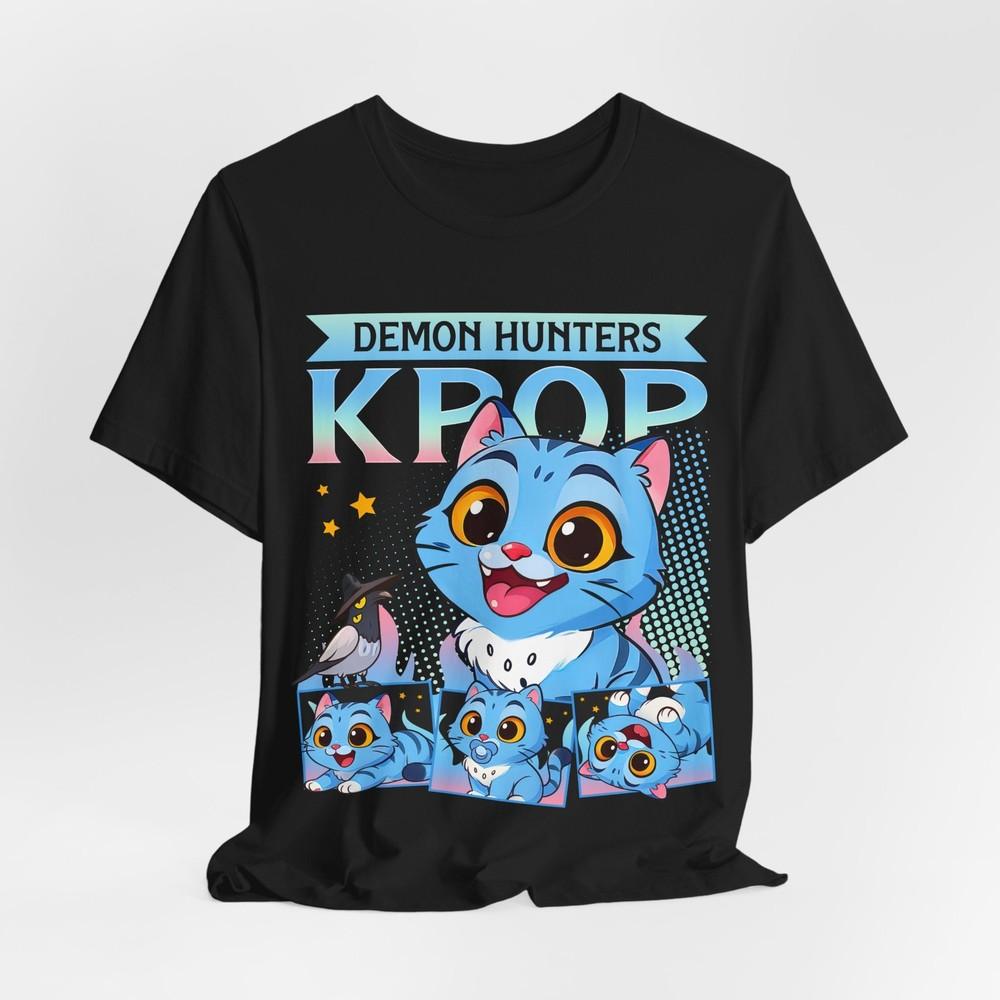 K-Pop Demon Hunters T-Shirt Tee Tops, Baby Derpy Anime Graphic T-shirt