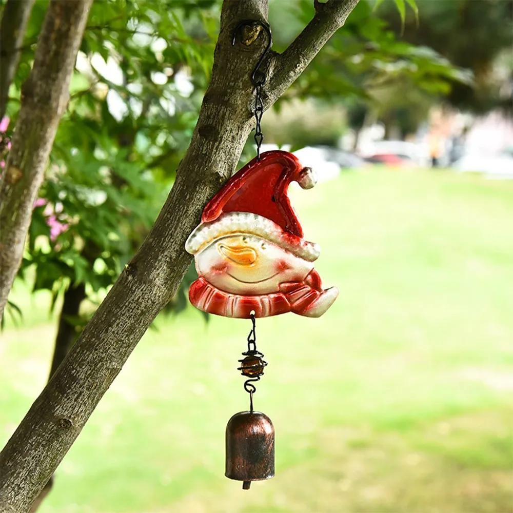 

New Tree Decorations Wind Chime Hanging Pendant Adornment Iron Christmas Bell Garden Decor Durable Tubular Metal Bell
