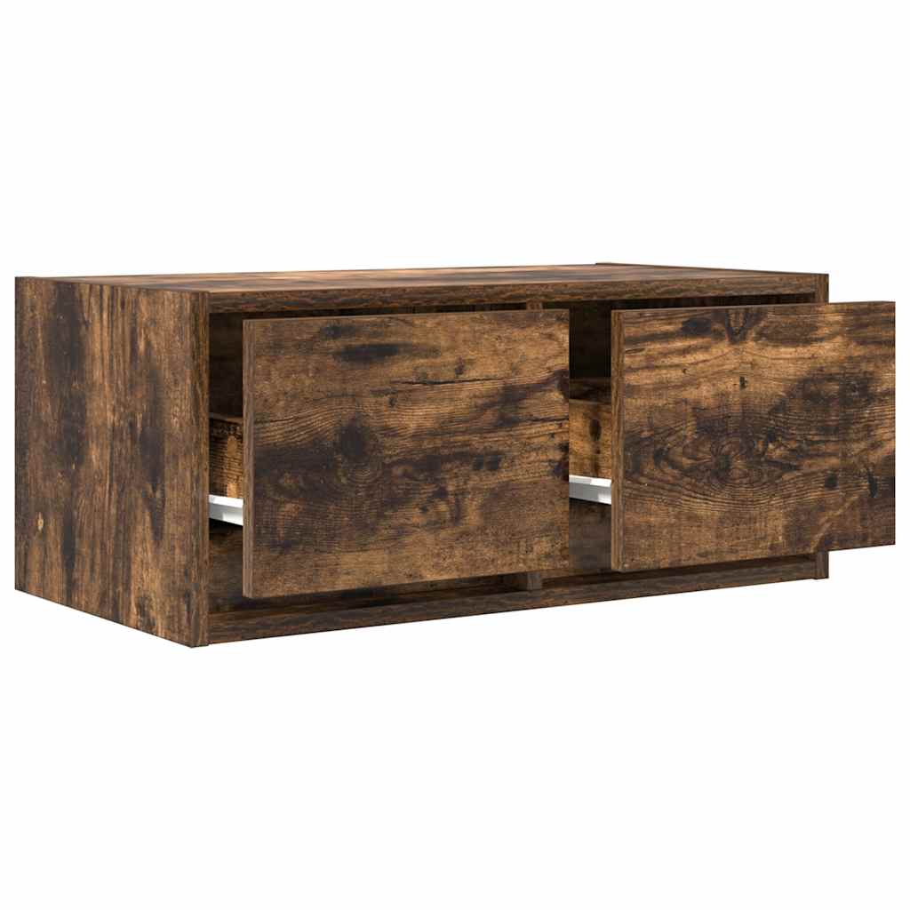 TV Wall Cabinet Smoked Oak 60 x 31 x 25.5 cm Particleboard