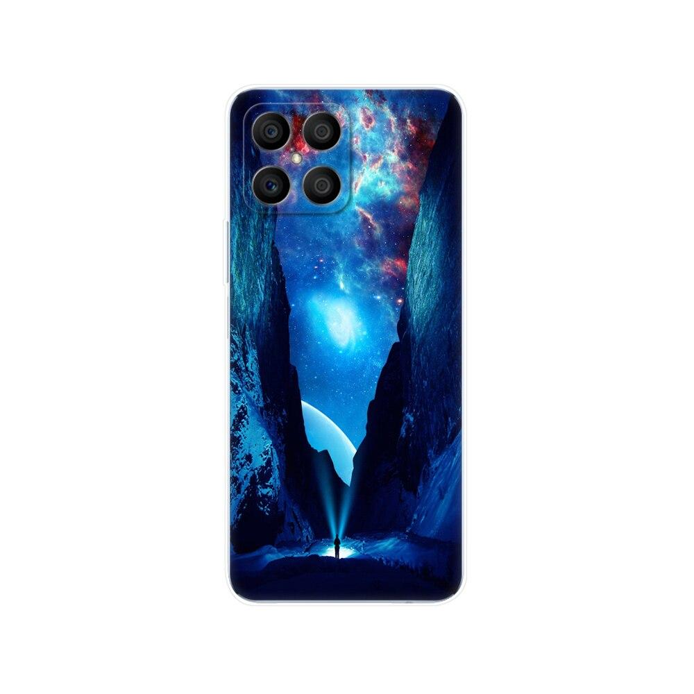 Husa pentru Honor X8 Husa din spate pentru HonorX8 Husa Honor X 8 Husa transparenta pentru telefon Geanta de protectie Tpu Husa din silicon moale Bara de protectie