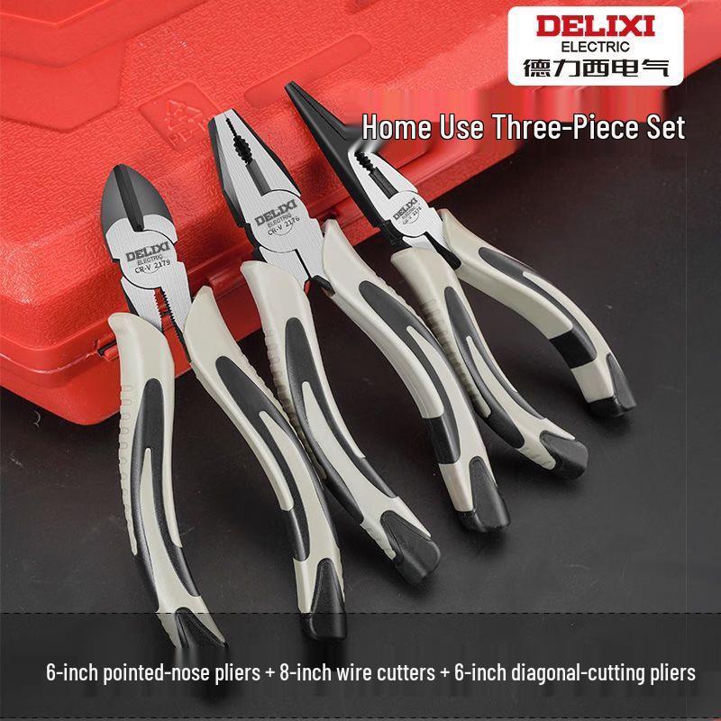 Delixi Industrial Grade Multi-function Pliers Set