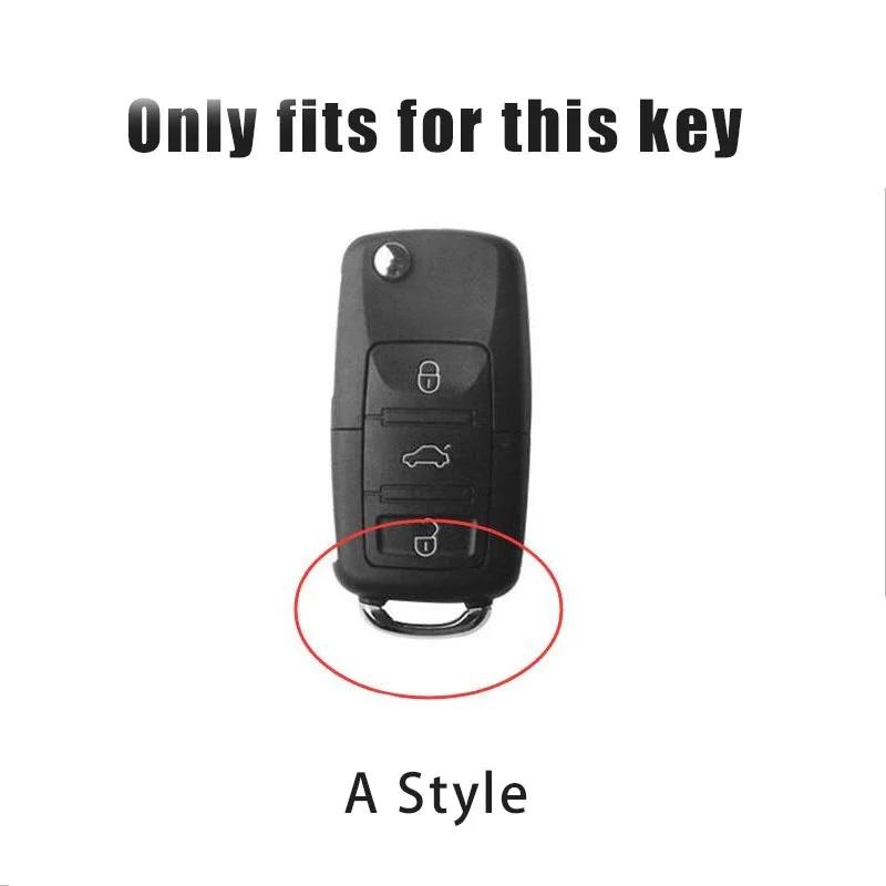 Dla VOLKSWAGEN VW Pokrowiec na kluczyk do samochodu Smart Key Case Dla Volkswagen VW Polo Bora Beetle Tiguan Passat B5 B6 B7 Golf EOS Scirocco Zdalny Sh