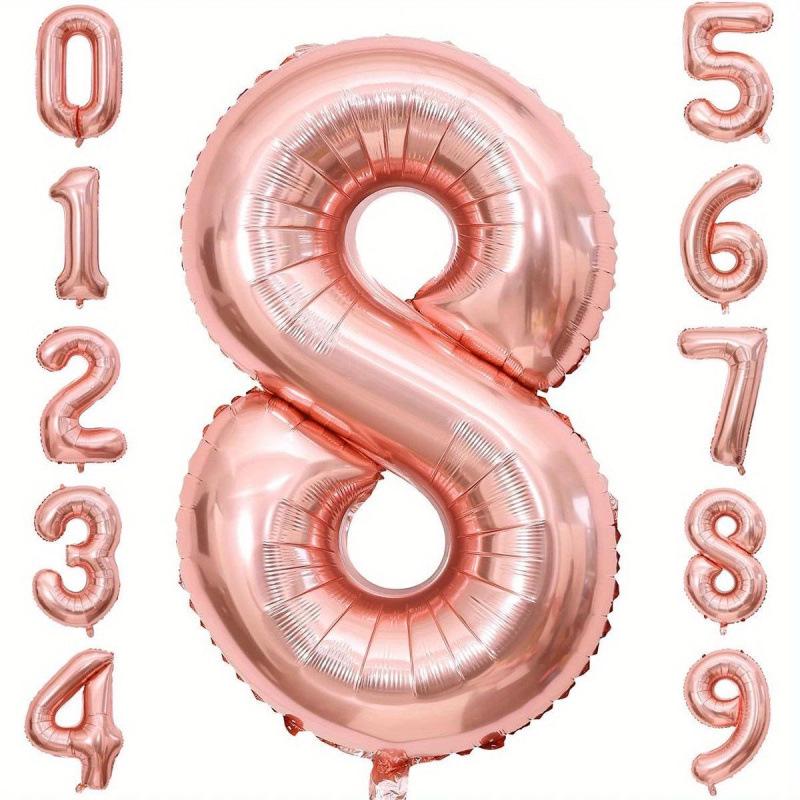 32" Number Balloons for Birthday Photography and Party Decorations