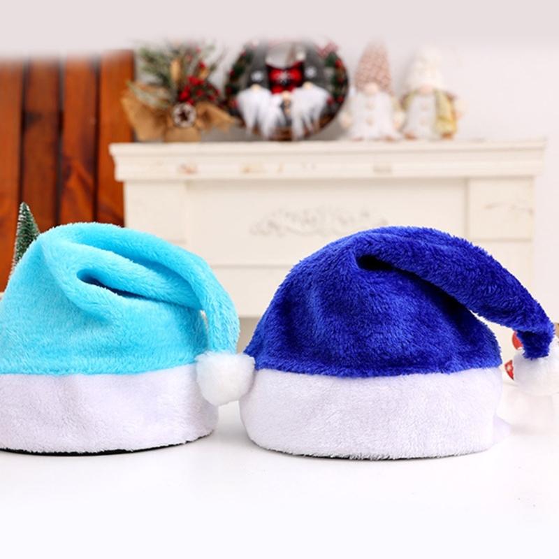 Party Hat MerryChristmas Plush Hat for Festival Family Gathering PartyFavor Props Hat Holiday Cap Decorative Santa Hat