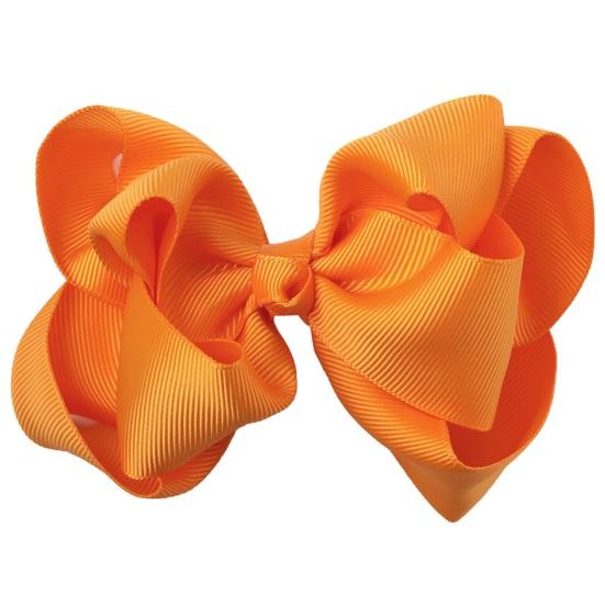 Bow Hairpin Safety Alloy Hair Clip with Burr-Free Metal Spring Double-Layer Threaded Webbing Bow Kids Non-Slip Hair Accessory