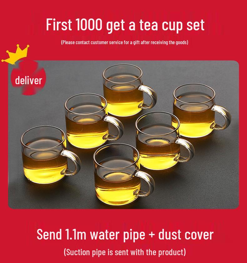 Fully Automatic 1.5L Electric Kettle and Embedded Tea Set