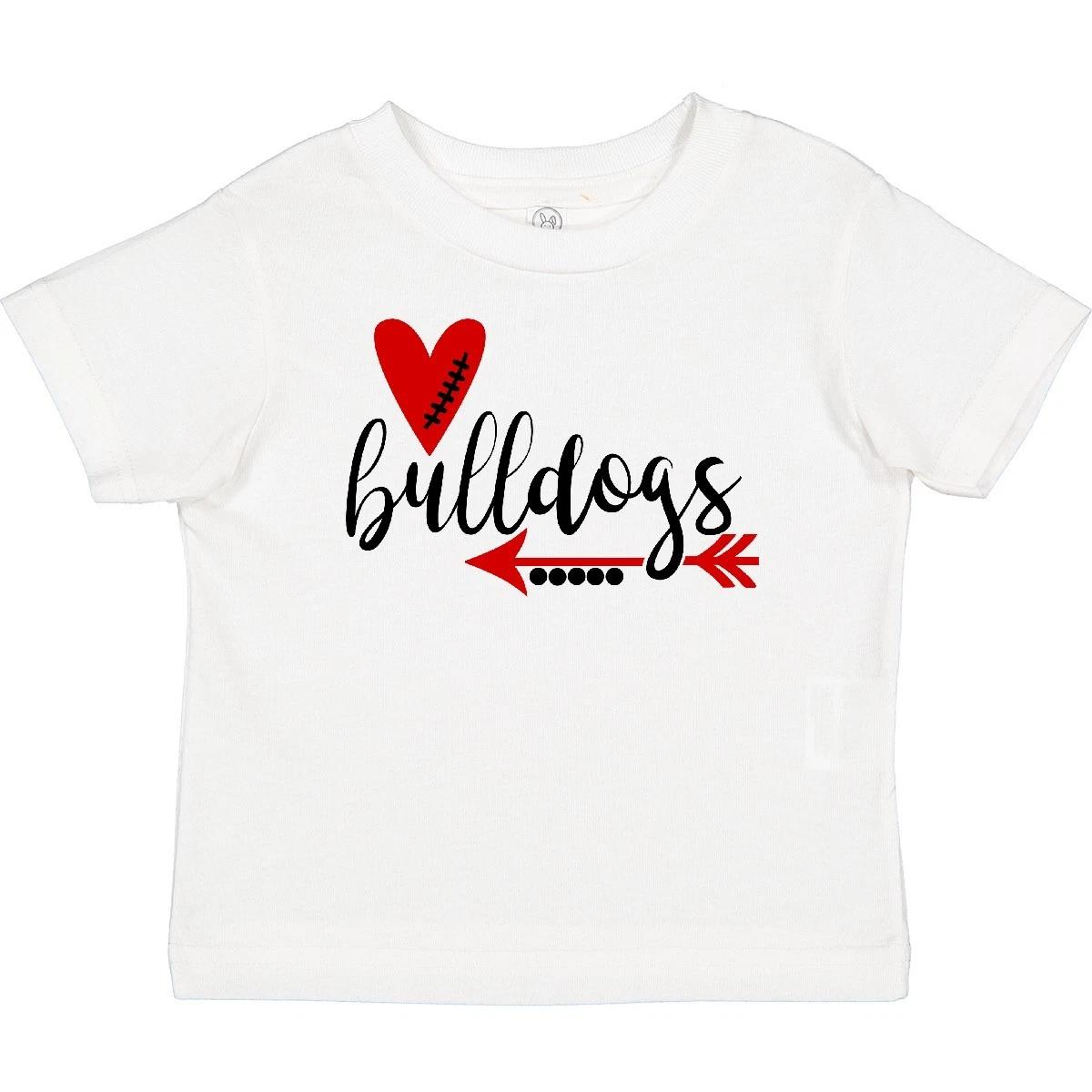 

Inktastic Bulldogs With Heart And Arrow Baby T-Shirt Boodlebug Graphics Lover 100