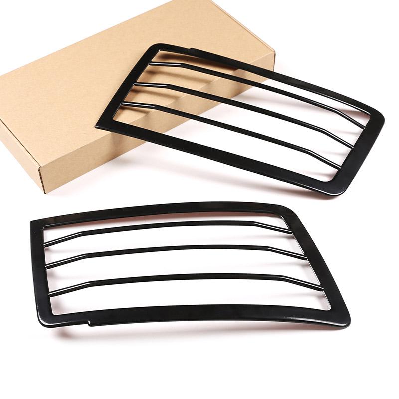 

Для Land Rover Defender 110 -2024 Нержавеющая сталь автомобильный абажур фары Защитная сетка Аксессуары для модификации автомобиля Black Style A