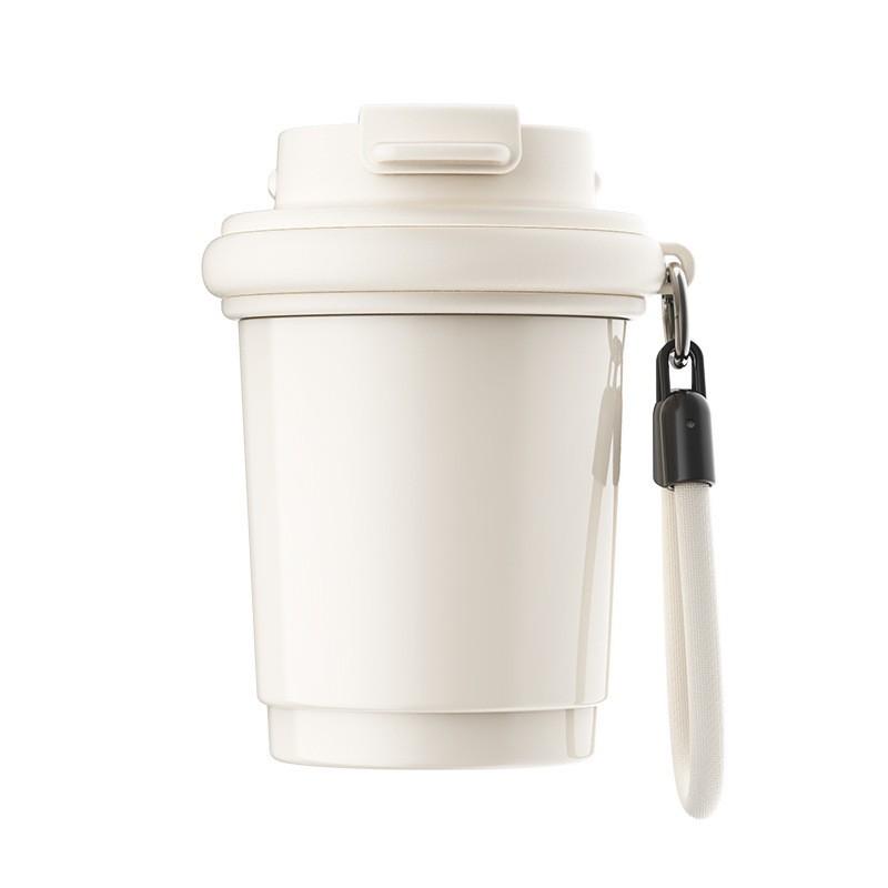 Elegant Ceramic-Lined Stainless Steel Vacuum Insulated Travel Coffee Cup Women Men 320ml Portable Thermal Mug