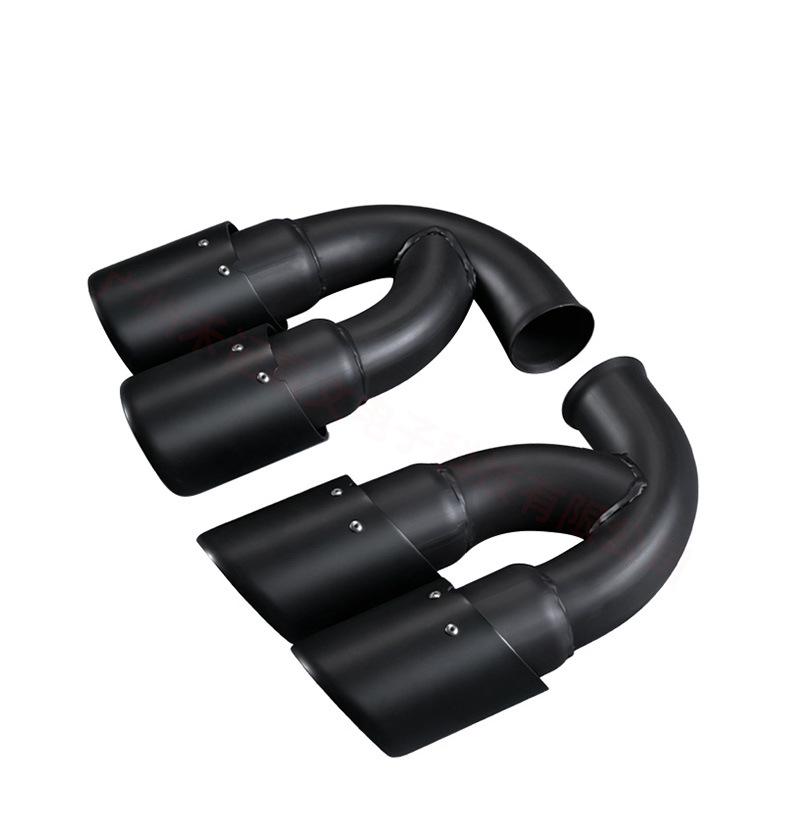 Black Stainless Steel Titanium Exhaust Tip for 2011-2014 Porsche Cayenne