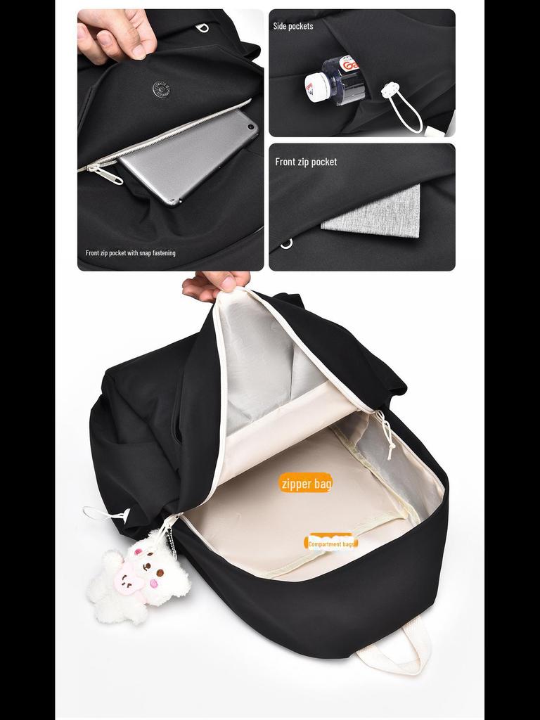 Zaino Casual di Grande Capacità Stile Foresta Coreana per Studenti delle Medie