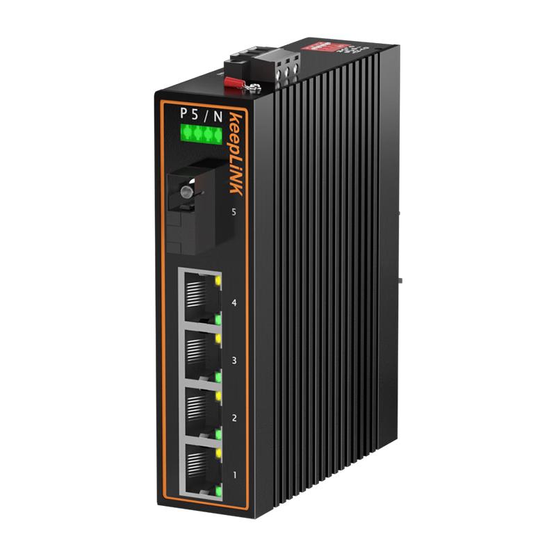 keepLINK KP-9000 Industrial Gigabit Ethernet Switch / Fiber Transceiver