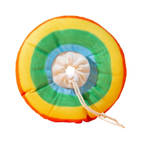 

Радужный полосатый принт Регулируемый шнурок Защита от укусов Защита от вылизывания Ошейник для питомца Собаки Кошки Восстановительный Мягкий Защитный Воротник Товары для питомцев L разноцветный