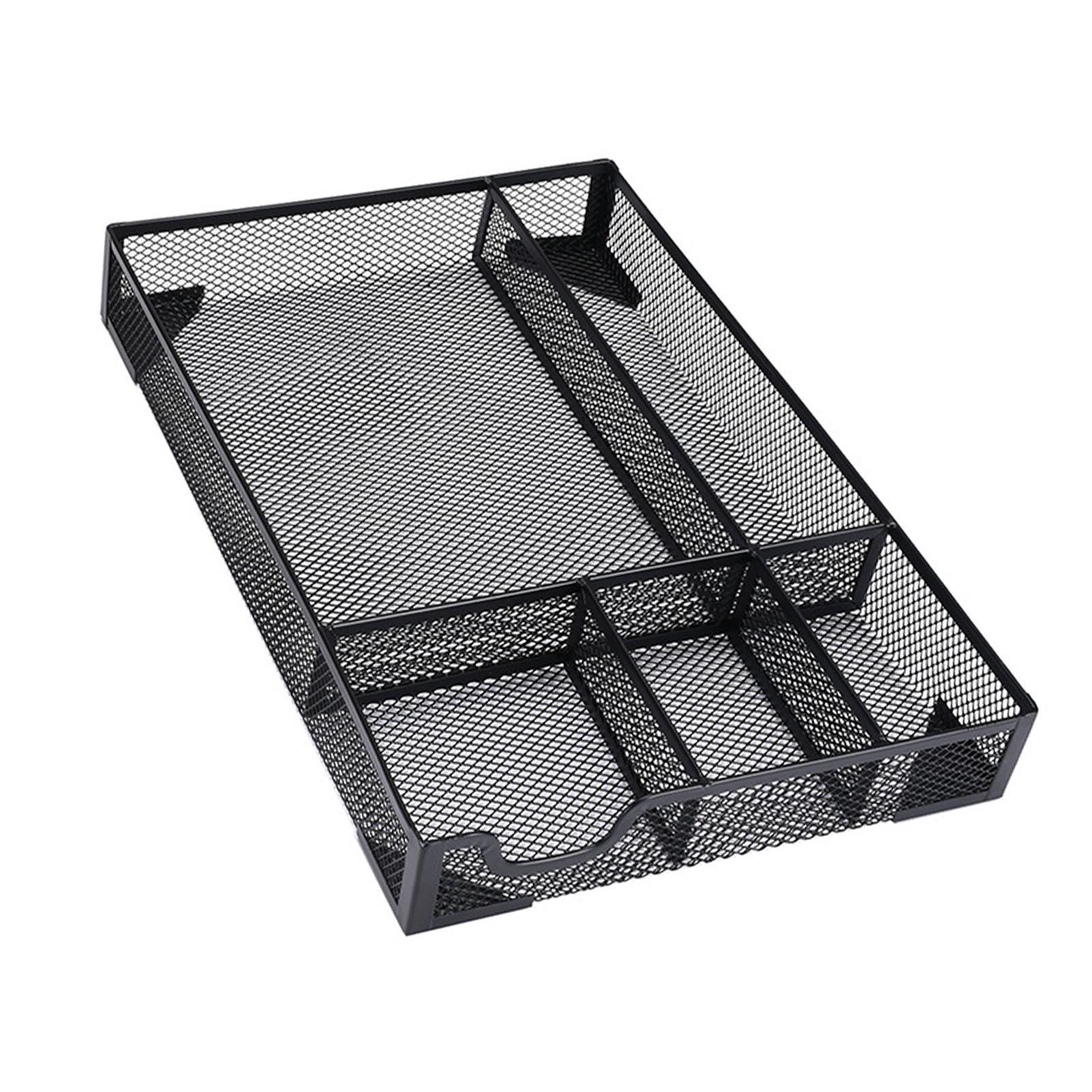 

Ящик стола Лоток с 5 отделениями Противоскользящие накладки Канцелярский Ящик для ручек и карандашей для Канцелярских принадлежностей Настольный Макияж Туалетный столик