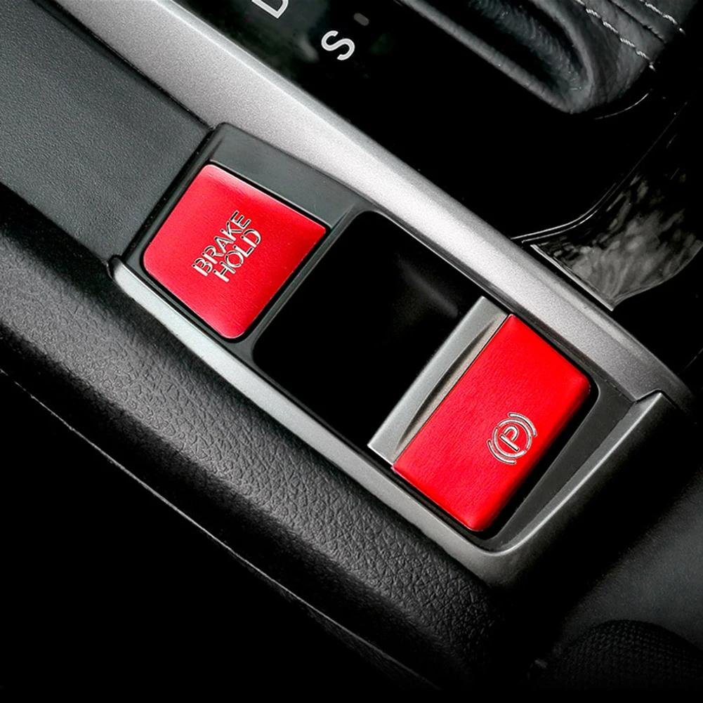 Electronic Handbrake Patch Central Control Panel Decoration Modification Accessories Supplies for Honda Civic 10th 2016 20 2024