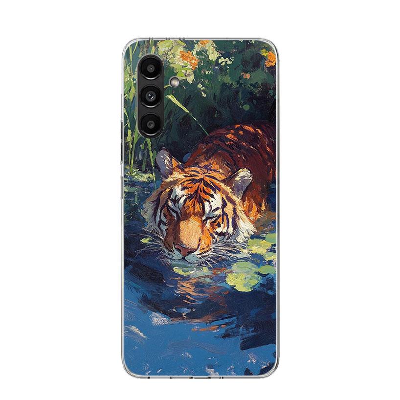 Superior Tiger Pattern Art Phone Case For Samsung Galaxy A17 A16 A14 A15 A13 A57 A56 A54 A55 A53 A37 A36 A34 A35 A33 A26 A24 A25