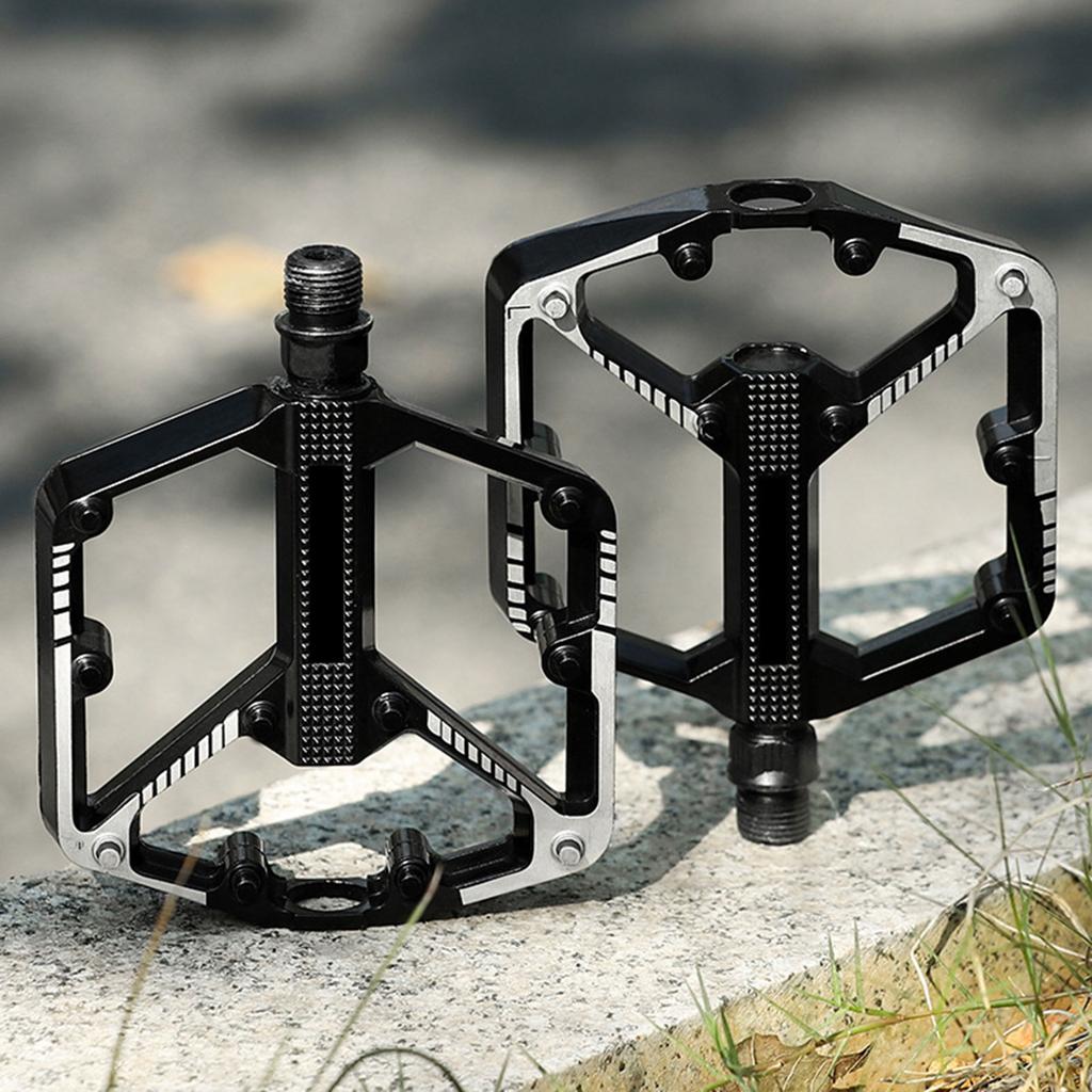 Pedály horských kol z hliníkové slitiny Dvojitá DU ložiska Protiskluzové pedály na kolo Široké ploché cyklistické pedály Odolné