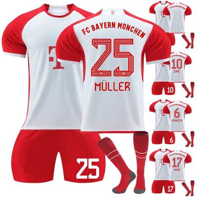 2324 Bayern- Heimtrikots Kinder Fußball Trainingsanzug Set