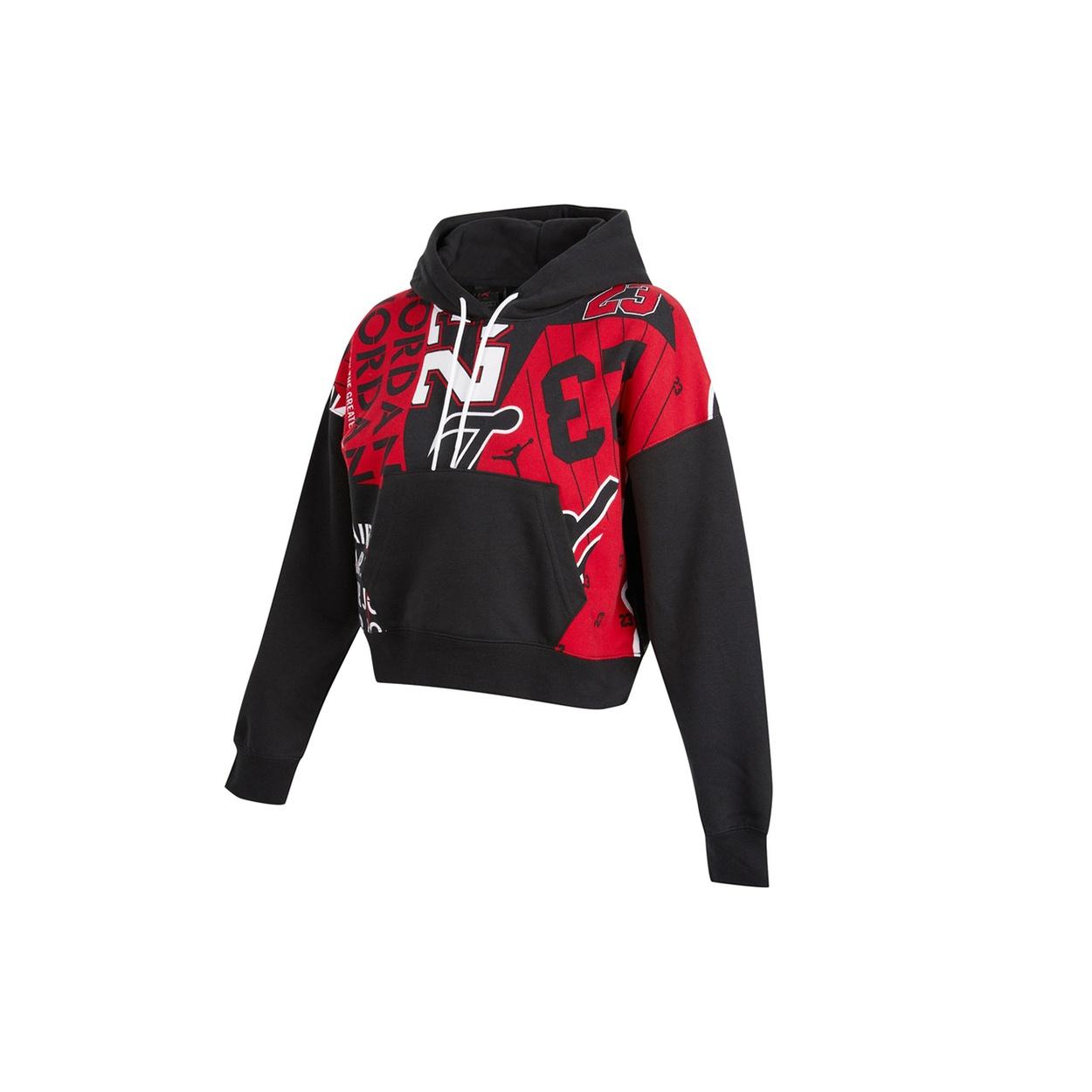 (WMNS) Air Jordan Fleece Allover Printed Hoodie Women s DD9296-010 M