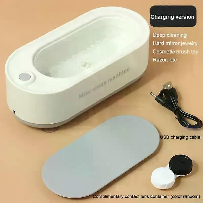 Ultrasonic Glasses Denture Cleaner Bath For Multifunctional Watches Contact Lens Teeth Electric Makeup Jewelry Razor Cleaner