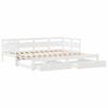 VidaXL Lit de jour et lit gigogne et tiroirs 90x200 cm bois pin massif, canapé-lit, lit d'invité, lit de jour en bois, lit 3302232