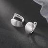 High-End 2025 Women's Brushed Sterling Silver Stud Earrings