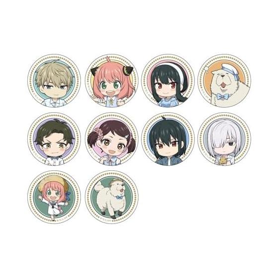 SPY x FAMILY Trading Mini Character Can Badge Complete Set (10 pcs/box) 57mm