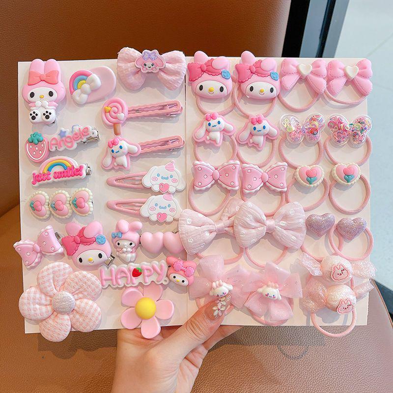 Hello Kitty 15-Piece Hair Clip Set – Cute Japanese Cartoon Hair Accessories