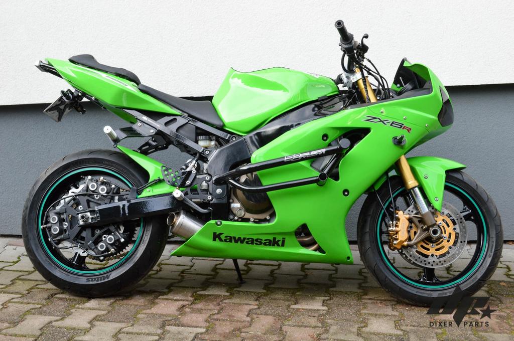 Exhaust Muffler Short Kawasaki Zx6R 636 (2003-2004) Stunt Drift